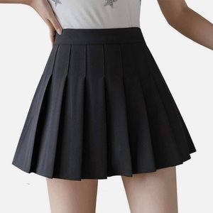 Black Pleated school skirt new